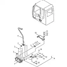 Шайба 3 - Блок «Электронная система 14»  (номер на схеме: 7)