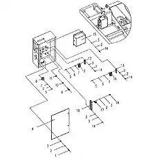Крышка блока управления - Блок «Электронная система 6»  (номер на схеме: 4)