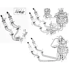 Клапан - Блок «Трубопровод гидрораспределителя с ручным управлением»  (номер на схеме: 34)