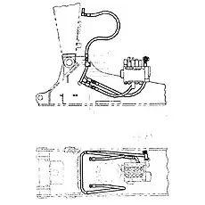 Хомут - Блок «Трубопровод рамы гидравлического молота»  (номер на схеме: 8)