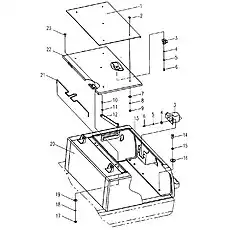 Стойка - Блок «Ящик для инструментов»  (номер на схеме: 12)