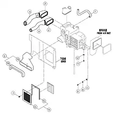 AIR DUCT - Блок «AIR CONDITIONING SYSTEM 23E0359_005_00»  (номер на схеме: 3)