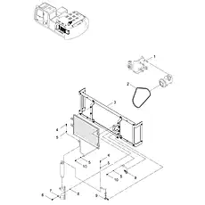 BRACKET - Блок «AIR CONDITIONING SYSTEM 23E0359_005_02»  (номер на схеме: 3)