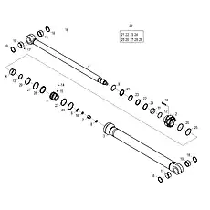 SNAP RING D110/Φ121×3.5 - Блок «ARM CYLINDER 10C3672_000_00»  (номер на схеме: 12)