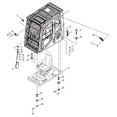 BOLT M12×40-10.9-DK - Блок «CAB ASSEMBLY 41Y0538_000_00»  (номер на схеме: 5)