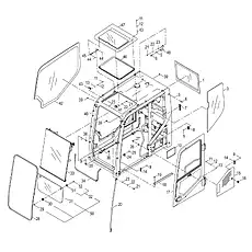 MOUNTING PLATE - Блок «CAB GROUP 47C1898_001_00»  (номер на схеме: 48)