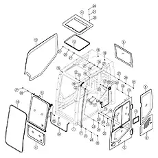 BRACKET-LH - Блок «CAB GROUP 47C3685_000_01»  (номер на схеме: 32)