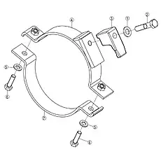 BOLT M10×35-10.9-DK - Блок «CLAMP 09C1127_000_00»  (номер на схеме: 6)