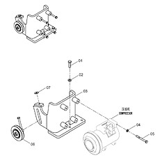 COMPRESSOR BRACKET ASSEMBLY 46C6254_000_00