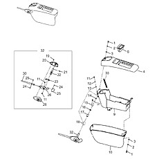 CONSOLE ASSEMBLY-LH 34C1707_001_00