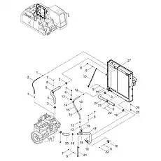 BOLT M10×45-8.8-ZN.D - Блок «COOLING SYSTEM 40C4215_003_02»  (номер на схеме: 11)