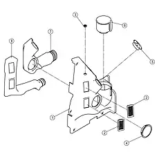 MOUNTING SUPPORT - Блок «COVER 37C1118_000_00»  (номер на схеме: 3)