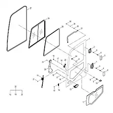 BOLT M8×20-8.8-DK - Блок «DOOR GROUP 47C1338_001_00»  (номер на схеме: 28)