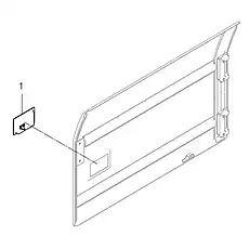 DOOR LOCK - Блок «DOOR-RH 42D1938_000_00»  (номер на схеме: 1)