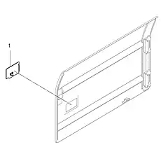 DOOR LOCK - Блок «DOOR-RH 42D2346_000_00»  (номер на схеме: 1)