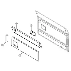 DOOR LOCK - Блок «DOOR-RH 48C4218_000_00»  (номер на схеме: 1)