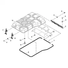 CUSHION HEAD - Блок «ENGINE HOOD 48C2984_000_00»  (номер на схеме: 9)