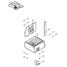 BOLT M12×25×10.9-DK - Блок «ENGINE HOOD ASSEMBLY 44Y0208_000_01»  (номер на схеме: 3)