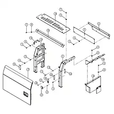 BRACKET-RH - Блок «ENGINE HOOD ASSEMBLY 48C3403_000_00»  (номер на схеме: 1)