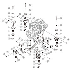 ENGINE MOUNTING 40C6165_000_00