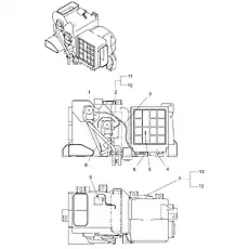 BLOWER UNIT - Блок «EVAPORATOR ASSEMBLY 46C5189_000_00»  (номер на схеме: 7)