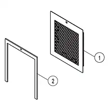 FILTER COVER - Блок «FILTER COVER 46C6362_000_00»  (номер на схеме: 1)