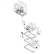 BOLT M10×40-8.8-DK - Блок «FLOOR PLATE ASSEMBLY 47C3396_000_00»  (номер на схеме: 7)