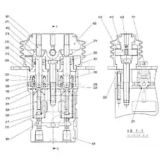 BRACKET - Блок «FOOT PILOT VALVE 12C3786_000_00»  (номер на схеме: 218)