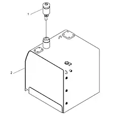 TANK COVER ASSEMBLY 104.5MM - Блок «FUEL TANK 21C1241_000_00»  (номер на схеме: 1)