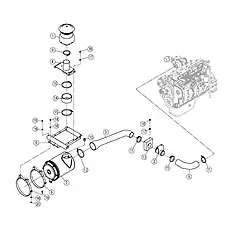 AIR PRE-FILTER - Блок «INTAKE AND EXHAUST SYSTEM 40C7006_000_00»  (номер на схеме: 1)