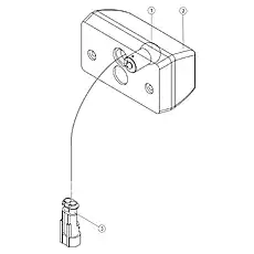 LICENSE LIGHT - Блок «LICENSE LIGHT 32B0333_000_00»  (номер на схеме: 2)