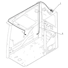 LICENSE LIGHT - Блок «LICENSE PLATE LIGHT WIRING»  (номер на схеме: 1)