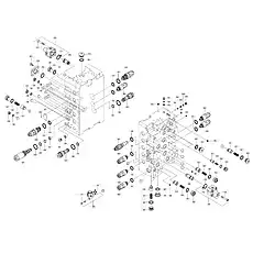 POPPET - Блок «MAIN CONTROL VALVE 12C4117_000_01»  (номер на схеме: 512)