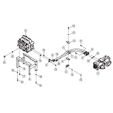 SCREW M10×30-10.9-DK - Блок «MAIN HYDRAULIC SYSTEM 15Y0475_001_00»  (номер на схеме: 15)