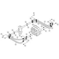 SCREW M10×30-10.9-DK - Блок «MAIN HYDRAULIC SYSTEM 15Y0475_001_02»  (номер на схеме: 5)