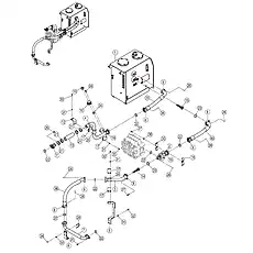 BRACKET - Блок «MAIN HYDRAULIC SYSTEM 15Y0475_001_05»  (номер на схеме: 12)