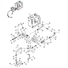 HOSE ASSEMBLY - Блок «MAIN HYDRAULIC SYSTEM 15Y0475_001_05»  (номер на схеме: 38)