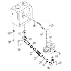 SCREW M12×35-10.9-DK - Блок «MAIN HYDRAULIC SYSTEM 15Y0475_001_07»  (номер на схеме: 10)