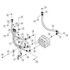 BOLT M10×60-10.9-DK - Блок «MAIN HYDRAULIC SYSTEM 15Y0690_000_04»  (номер на схеме: 22)