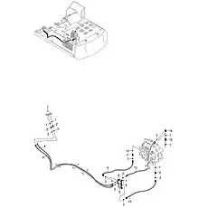 CONNECTOR - Блок «PILOT HYDRAULIC SYSTEM 12Y0156_000_02»  (номер на схеме: 15)