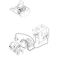 HOSE ASSEMBLY - Блок «PILOT HYDRAULIC SYSTEM 12Y0156_000_08»  (номер на схеме: 6)