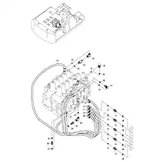 HOSE ASSEMBLY - Блок «PILOT HYDRAULIC SYSTEM 12Y0156_000_11»  (номер на схеме: 11)