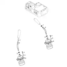 BOLT M6×25-8.8-DK - Блок «PILOT HYDRAULIC SYSTEM 12Y0156_000_13»  (номер на схеме: 4)