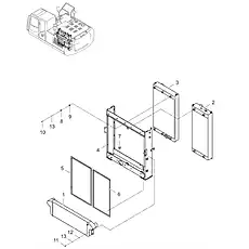 AIR COOLER - Блок «RADIATOR GROUP 20C1517_000_00»  (номер на схеме: 1)