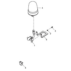 ROTATING BEACON WIRING ASSEMBLY 49C1084_001_00