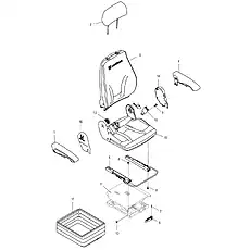 LIFT MECHANISM - Блок «SEAT 47C2606_001_00»  (номер на схеме: 11)