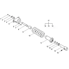 BOLT M16×50-10.9-DK - Блок «TENSIONER 44C0246_000_00»  (номер на схеме: 7)