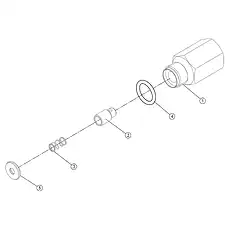 O-RING 13.8×2.4 - Блок «THROTTLING VALVE»  (номер на схеме: 4)