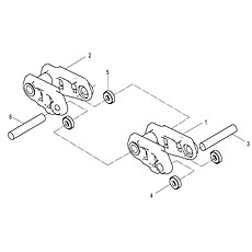 TRACK LINK ASSEMBLY 25C1357_000_00