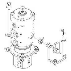 BOLT M20×100-10.9-DK - Блок «TRAVEL HYDRAULIC SYSTEM 13Y0073_002_00»  (номер на схеме: 4)